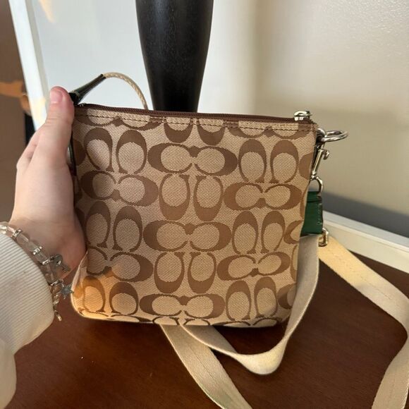 Coach Park Signature Swingback Monogram Crossbody Purse - Picture 3 of 7